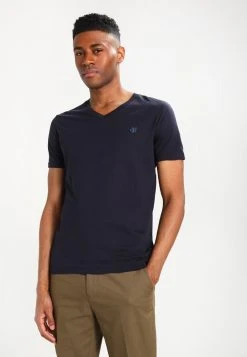Marc O'Polo Herren BASIC V-NECK - T-Shirt Basic - Navy