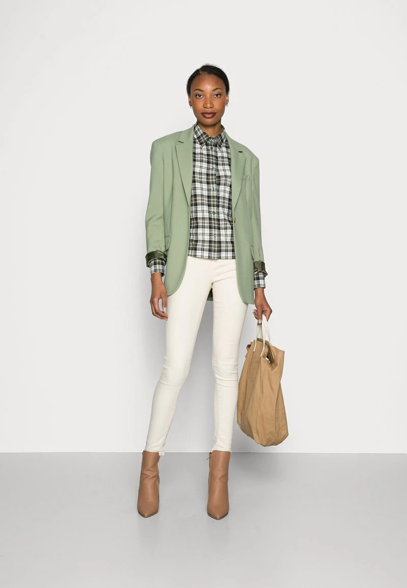 Marc O'Polo Damen CROPPED BOXY - Hemdbluse - Dark Green 2 Marc O'Polo Damen CROPPED BOXY - Hemdbluse - Dark Green – Bild 2