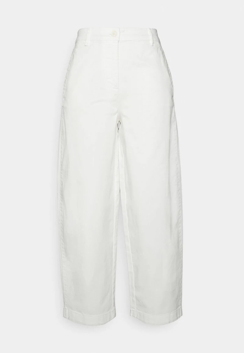 Marc O'Polo Damen PANTS STYLE BARREL LEG FLAP POCKETS ARCHIVE INSPIRED - Stoffhose - White 1 Marc O'Polo Damen PANTS STYLE BARREL LEG FLAP POCKETS ARCHIVE INSPIRED - Stoffhose - White