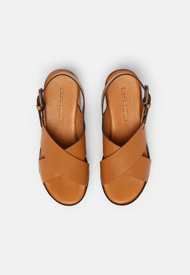 CLAUDIA - Keilsandalette - cognac Marc O'Polo CLAUDIA - Keilsandalette - Cognac | Damen -Marc O'Polo Verkäufe 753b786bfeda48fd996222b6328e3753