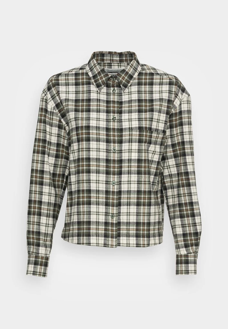 Marc O'Polo Damen CROPPED BOXY - Hemdbluse - Dark Green 4 Marc O'Polo Damen CROPPED BOXY - Hemdbluse - Dark Green – Bild 4