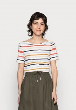 Marc O'Polo Damen T-Shirt Print - Multi/rainbow Yellow