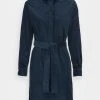 Marc O'Polo DRESS RELAXED STYLE CHEST POCKET BELTED - Blusenkleid - Breezy Sea | Damen