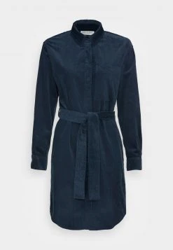 Marc O'Polo DRESS RELAXED STYLE CHEST POCKET BELTED - Blusenkleid - Breezy Sea | Damen