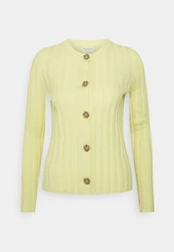 Marc O'Polo CARDIGAN LONGSLEEVE ROUND NECK BUTTON CLOSURE - Strickjacke - Lemon Sorbet | Damen