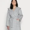 Marc O'Polo REAL DOUBLE FACE WORKMANSHIP DETAILS COAT HOOD BELT - Klassischer Mantel - Foggy Melange | Damen