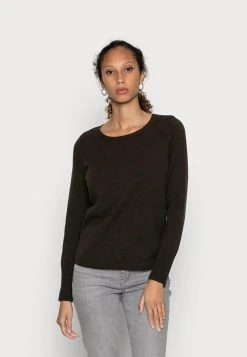Marc O'Polo LONGSLEEVE ROUND NECK - Strickpullover - Deep Walnut | Damen