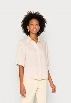 Marc O'Polo WAISTED POLO SHAPE SHORT SLEEVE PATCHED - Hemdbluse - Dusty Field | Damen