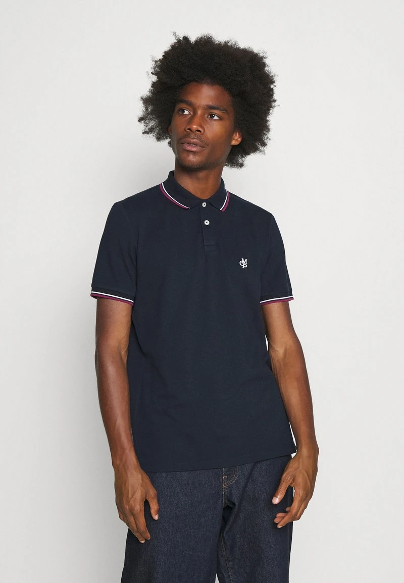 Marc O'Polo Herren SHORT SLEEVE CONTRAST TIPPING - Poloshirt - Total Eclipse 1 Marc O'Polo Herren SHORT SLEEVE CONTRAST TIPPING - Poloshirt - Total Eclipse