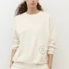 Marc O'Polo MIT ERDPIGMENTEN GEFÄRBT - Sweatshirt - White Cotton | Damen