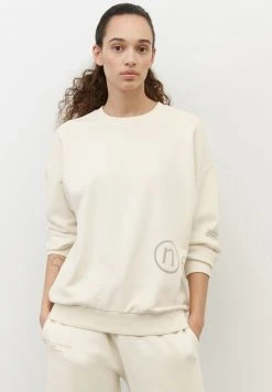 Marc O'Polo MIT ERDPIGMENTEN GEFÄRBT - Sweatshirt - White Cotton | Damen