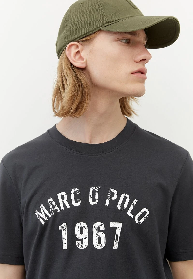 Marc O'Polo Herren T-Shirt Print - Dark Navy 5 Marc O'Polo Herren T-Shirt Print - Dark Navy – Bild 5