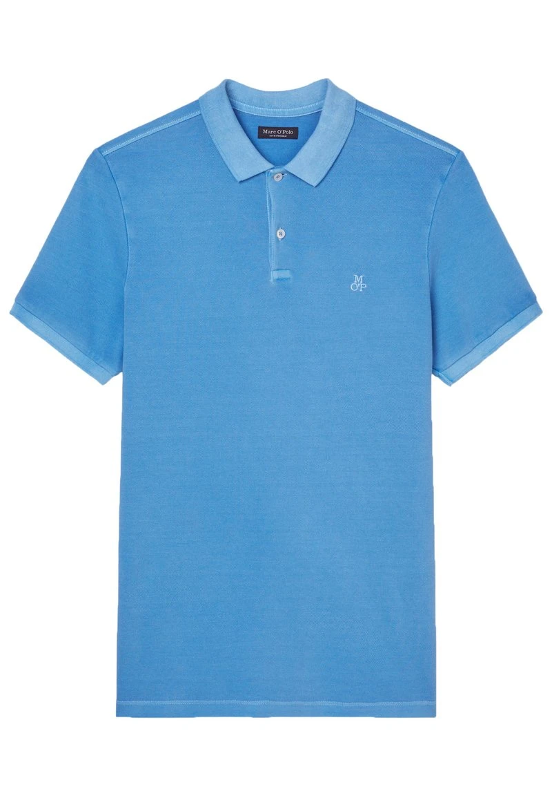Marc O'Polo Herren Poloshirt - Azure Blue 5 Marc O'Polo Herren Poloshirt - Azure Blue – Bild 5