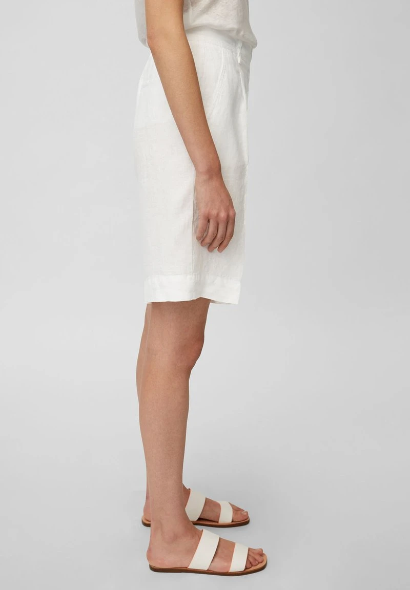 Marc O'Polo Shorts - White Linen | Damen 4 Marc O'Polo Shorts - White Linen | Damen – Bild 4