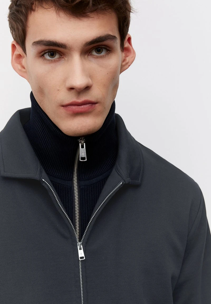 Marc O'Polo Herren Sweatjacke - Dark Navy 4 Marc O'Polo Herren Sweatjacke - Dark Navy – Bild 4