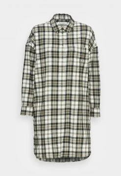 Marc O'Polo DRESS LOOSE FIT CHEST POCKET WITH DESSIN - Blusenkleid - Dark Green | Damen -Marc O'Polo Verkäufe 87f3c7c05aa045b69defc906394c8f6d