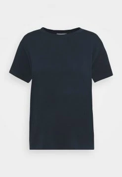 Marc O'Polo SHORT SLEEVE ROUND NECK - T-Shirt Basic - Dark Night | Damen