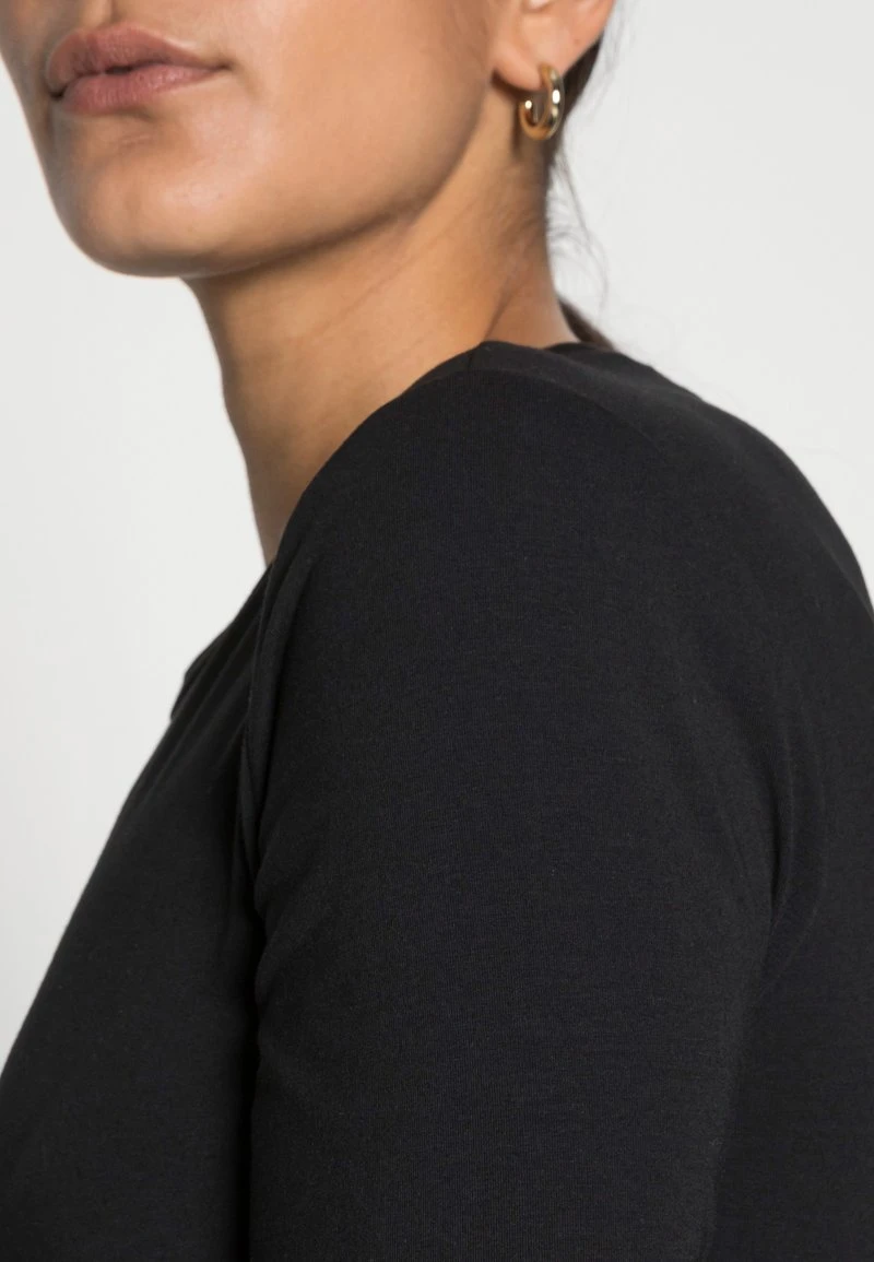 Marc O'Polo Damen SHORT SLEEVES ROUND NECK - T-Shirt Basic - Black 5 Marc O'Polo Damen SHORT SLEEVES ROUND NECK - T-Shirt Basic - Black – Bild 5