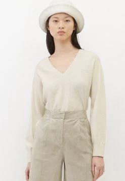 Marc O'Polo Strickpullover - White Cotton | Damen