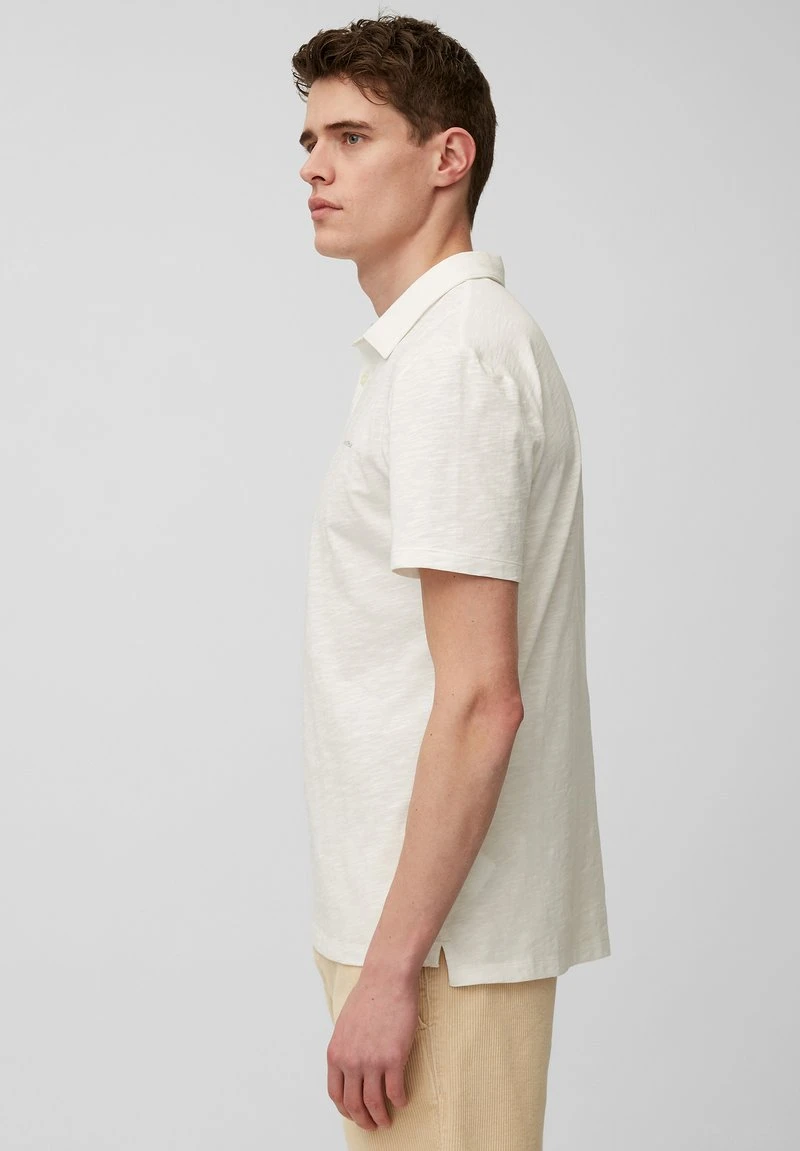 Marc O'Polo Herren Poloshirt - Egg White 4 Marc O'Polo Herren Poloshirt - Egg White – Bild 4