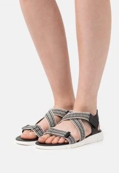 Marc O'Polo Damen VITTORIA - Riemensandalette - Black/beige