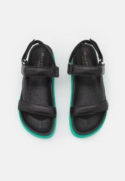 Marc O'Polo SINA - Plateausandalette - Black/green | Damen -Marc O'Polo Verkäufe 91fa4e9b6d6847caacaf6036dc68e06c
