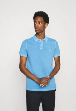 Marc O'Polo SHORT SLEEVE BUTTON PLACKET COLLAR AND CUFF - Poloshirt - Azure Blue | Herren