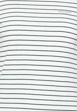 Marc O'Polo Damen SHORT SLEEVE ROUND NECK STRIPED - T-Shirt Print - Multi/white -Marc O'Polo Verkäufe 963a969c247c40818380cc717fca5475