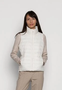 Marc O'Polo VEST STAND UP COLLAR FRONT ZIPPER - Weste - White Mousse | Damen