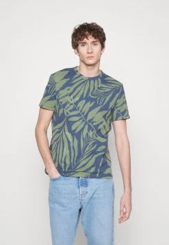 Marc O'Polo SHORT SLEEVE CREW NECK - T-Shirt Print - Moon Stone | Herren