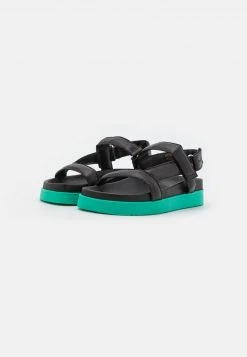 Marc O'Polo SINA - Plateausandalette - Black/green | Damen -Marc O'Polo Verkäufe 99745166c23a4e96af51b111acd4bfb6