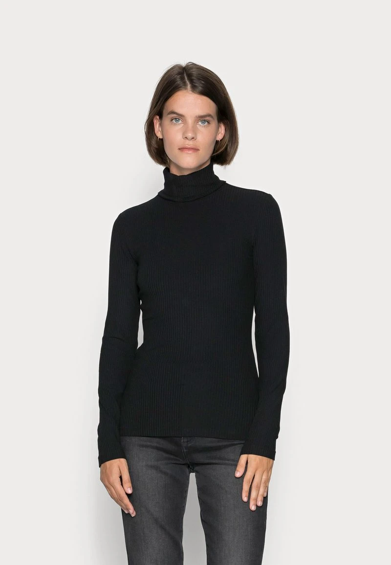 Marc O'Polo Damen LONG SLEEVE TURTLE NECK SLIM FIT - Langarmshirt - Black 1 Marc O'Polo Damen LONG SLEEVE TURTLE NECK SLIM FIT - Langarmshirt - Black