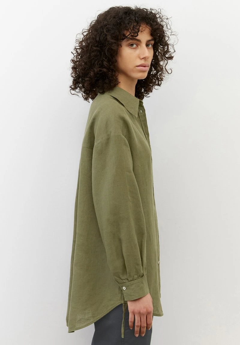 Marc O'Polo Damen Hemdbluse - Olive Grove 4 Marc O'Polo Damen Hemdbluse - Olive Grove – Bild 4