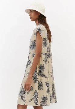 Marc O'Polo EASY HANGER STYLE GATHERINGS - Freizeitkleid - Beige | Damen -Marc O'Polo Verkäufe 9c12581fa323407badb1e161a08cdfdd