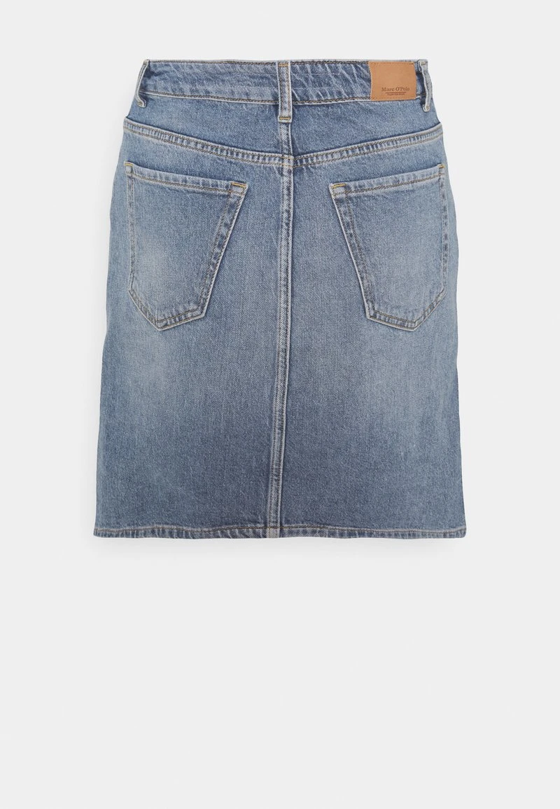 Marc O'Polo SKIRT OVER KNEE LENGTH PENCIL SHAPE SLIT AT BACK - Jeansrock - Blue Denim | Damen 2 Marc O'Polo SKIRT OVER KNEE LENGTH PENCIL SHAPE SLIT AT BACK - Jeansrock - Blue Denim | Damen – Bild 2