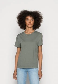 Marc O'Polo Damen SHORT SLEEVE ROUND-NECK - T-Shirt Basic - Olive Garden