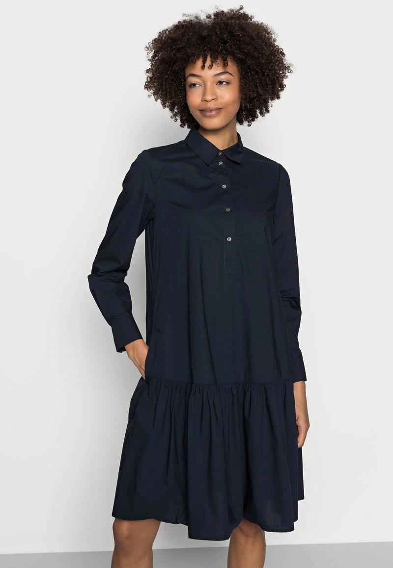 Marc O'Polo Damen DRESS FLARED STYLE - Blusenkleid - Night Sky 5 Marc O'Polo Damen DRESS FLARED STYLE - Blusenkleid - Night Sky – Bild 5