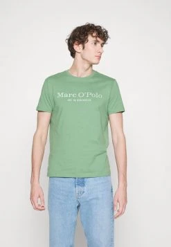 Marc O'Polo SHORT SLEEVE ROUND NECK CLASSIC - T-Shirt Print - English Moss | Herren