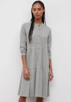 Marc O'Polo Damen Jerseykleid - Dried Clay Melange