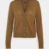 Marc O'Polo CARDIGAN LONGSLEEVE NECK - Strickjacke - Desert Camel | Damen