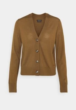 Marc O'Polo CARDIGAN LONGSLEEVE NECK - Strickjacke - Desert Camel | Damen