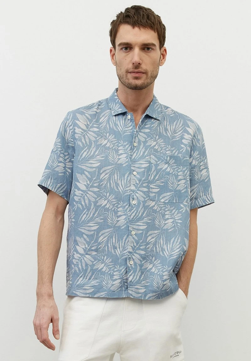 Marc O'Polo SLIT AT SIDE SEAM - Hemd - Multi Spphire Ice | Herren 1 Marc O'Polo SLIT AT SIDE SEAM - Hemd - Multi Spphire Ice | Herren