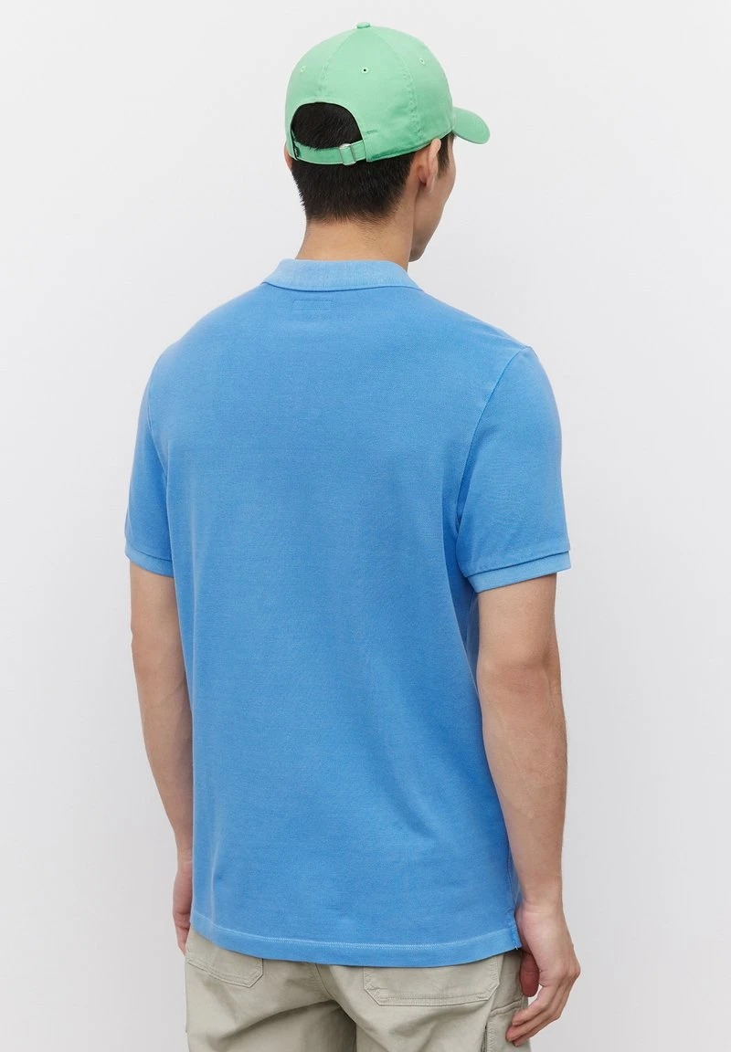 Marc O'Polo Herren Poloshirt - Azure Blue 2 Marc O'Polo Herren Poloshirt - Azure Blue – Bild 2