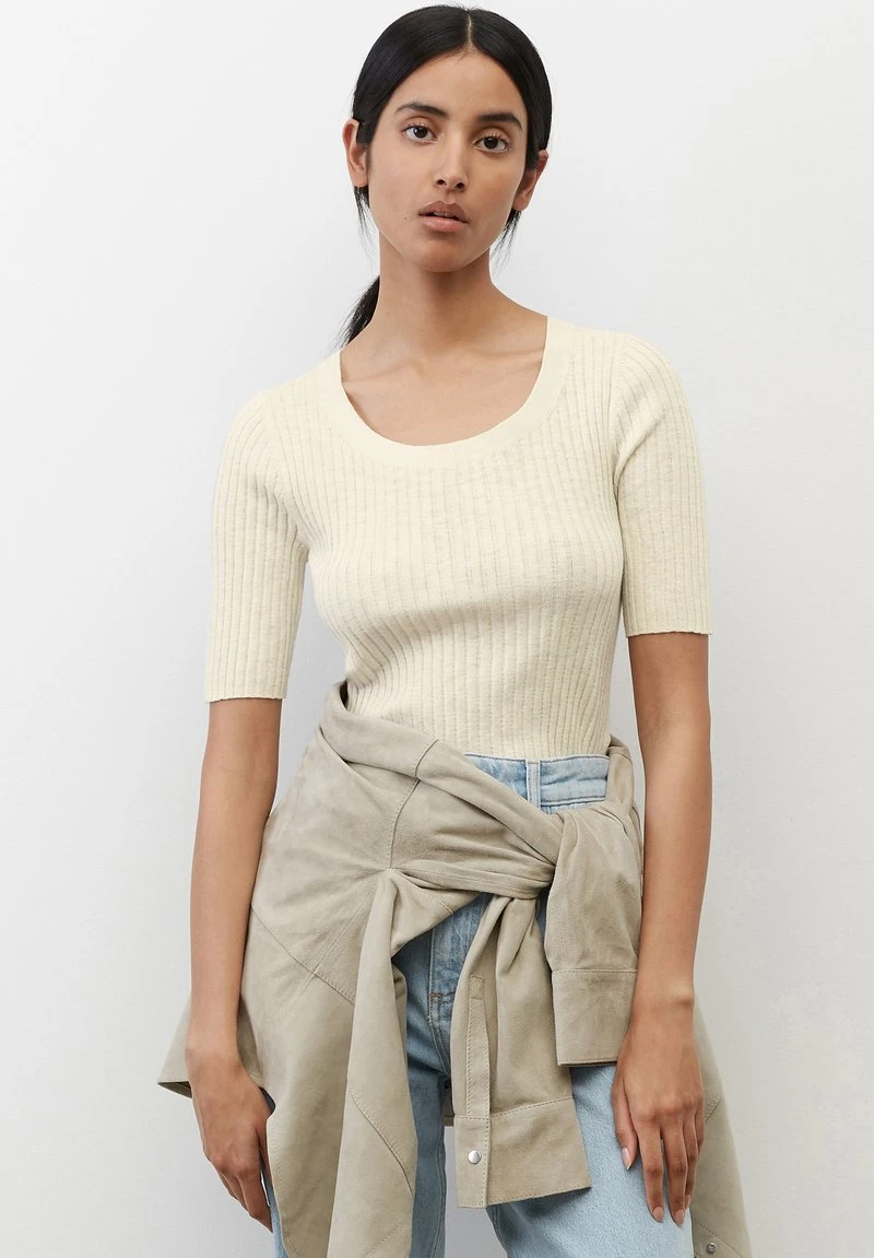 Marc O'Polo T-Shirt Basic - White Cotton | Damen 1 Marc O'Polo T-Shirt Basic - White Cotton | Damen