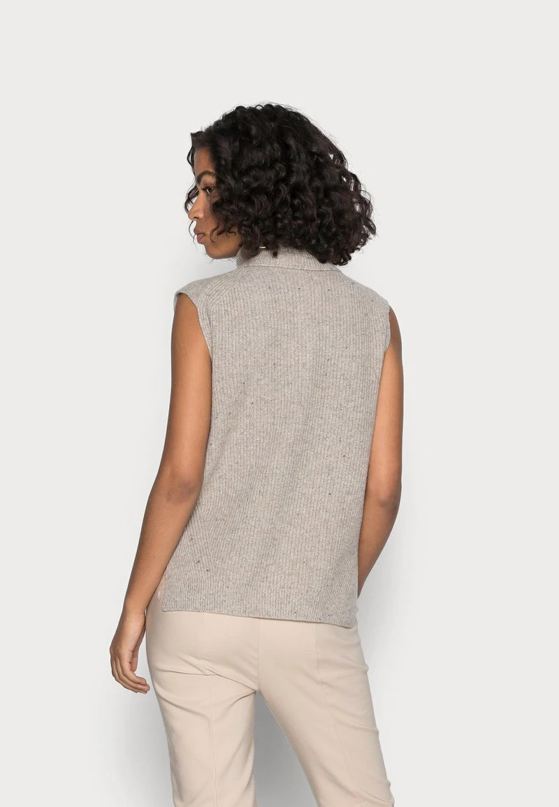 SLEEVELESS STAND UP COLLAR WITH ZIPPER - Strickpullover - winter wheat melange Marc O'Polo SLEEVELESS STAND UP COLLAR WITH ZIPPER - Strickpullover - Winter Wheat Melange | Damen -Marc O'Polo Verkäufe acb8de5814e945d9b828a9526fa8fe23