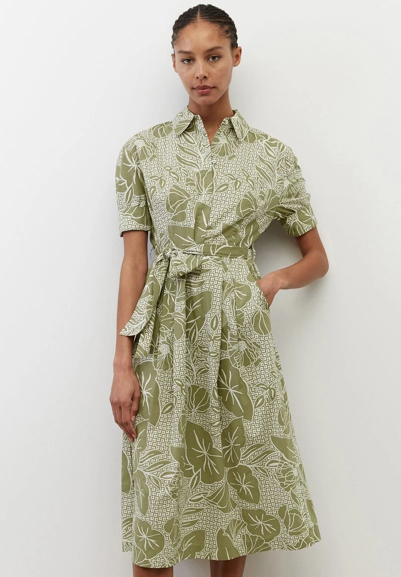 Marc O'Polo Damen PAPERTOUCH POPELINE - Blusenkleid - Light Green 1 Marc O'Polo Damen PAPERTOUCH POPELINE - Blusenkleid - Light Green