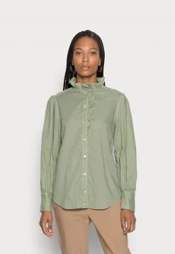 Marc O'Polo BLOUSE LONGSLEEVE GATHERING AT NECK SLEEVE WITH VOLUME - Bluse - Breezy Mint | Damen