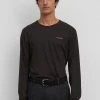 Marc O'Polo Langarmshirt - Black | Herren