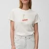 Marc O'Polo T-Shirt Print - Paper White | Damen