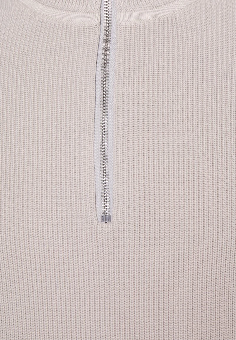 Marc O'Polo STAND UP COLLAR WITH ZIPPER - Strickpullover - Gray Silk | Herren 3 Marc O'Polo STAND UP COLLAR WITH ZIPPER - Strickpullover - Gray Silk | Herren – Bild 3